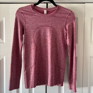 Swiftly Tech Long Sleeve, Lululemon Size 2, Pink